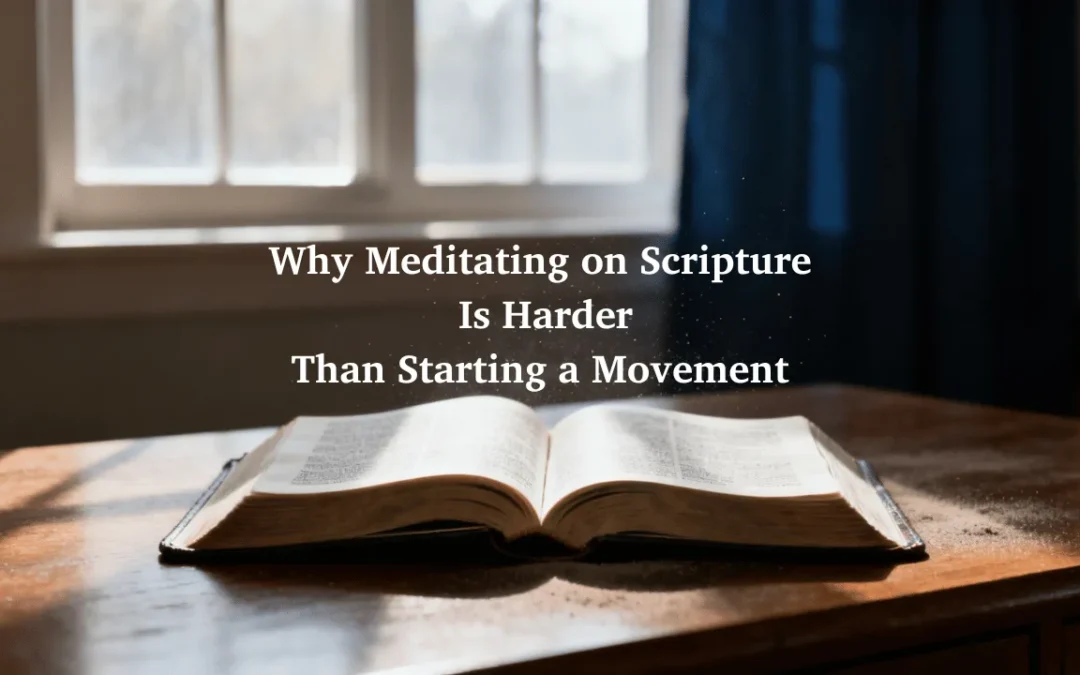 Why Meditating on Scripture is Hard