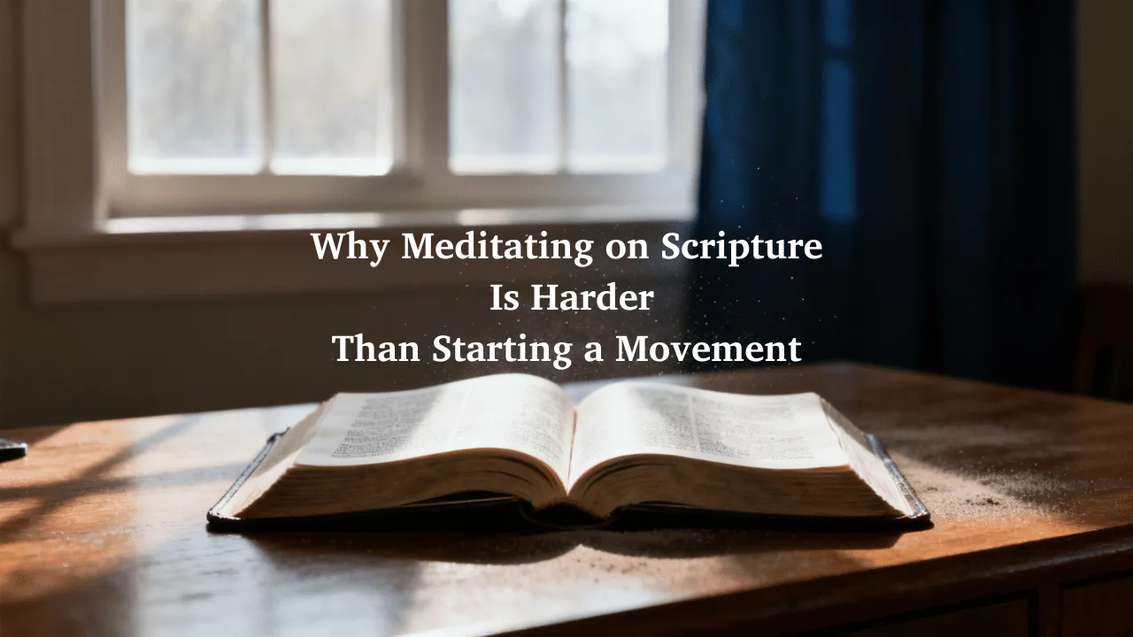 Why Meditating on Scripture is Hard